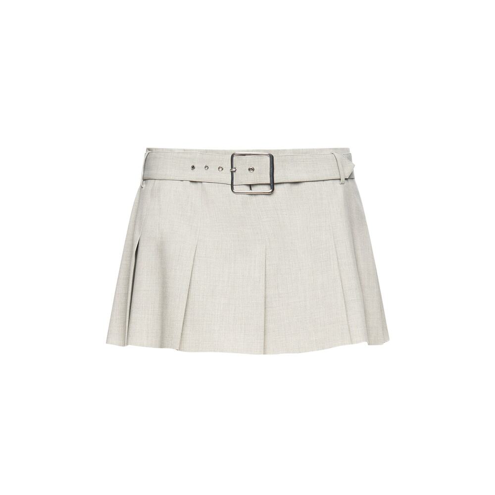Seroya Kimi Mini Skirt in Silver - Size M